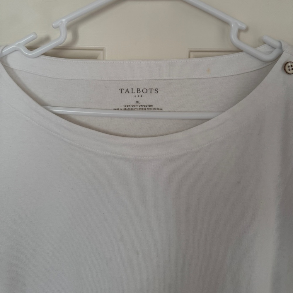 Talbots White Top - Picture 3 of 9